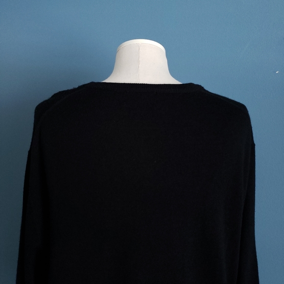 Calvin Klein Merino Wool V-Neck Sweater - Picture 4 of 6